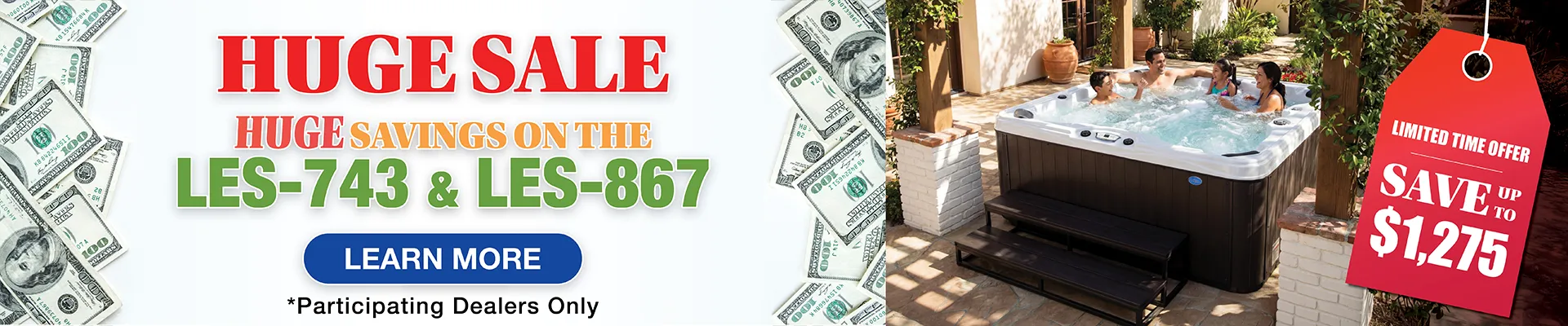 Calspas hot tub being used in a family setting - Clarksville